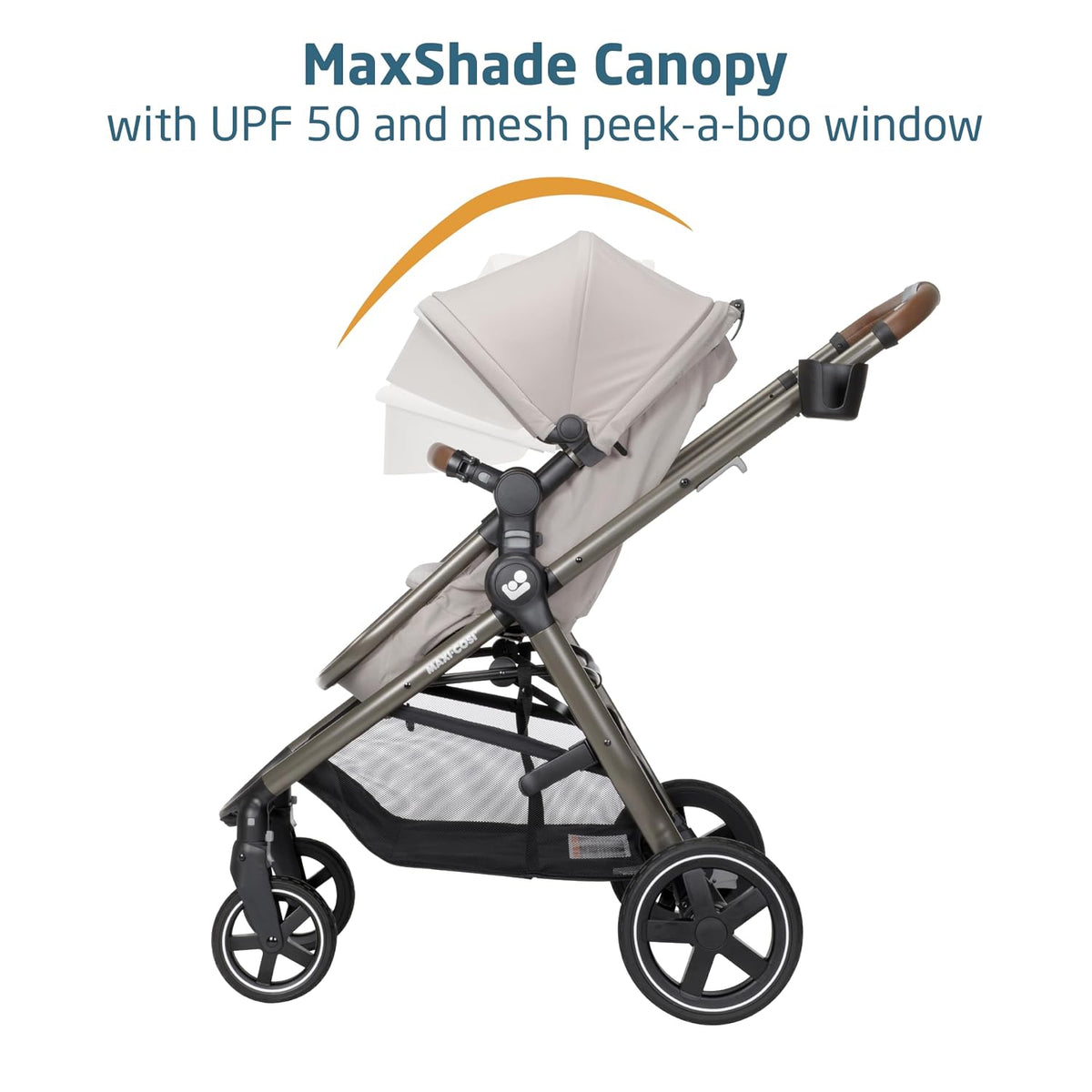 Maxi-Cosi Zelia 2 Luxe 5-in-1 Modular Travel System, New Hope Tan