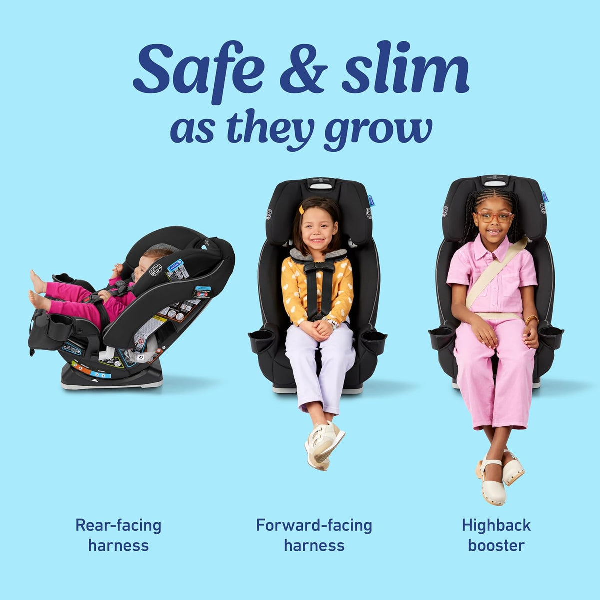 Graco Slimfit 3-in-1 Convertible Car Seat, Jarret