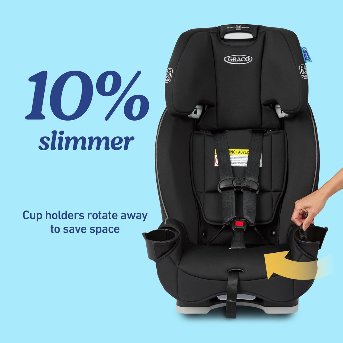 Graco Slimfit 3-in-1 Convertible Car Seat, Jarret