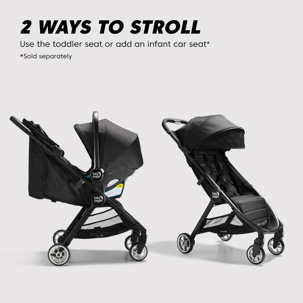 Baby Jogger City Tour 2 Travel Stroller, Pitch Black