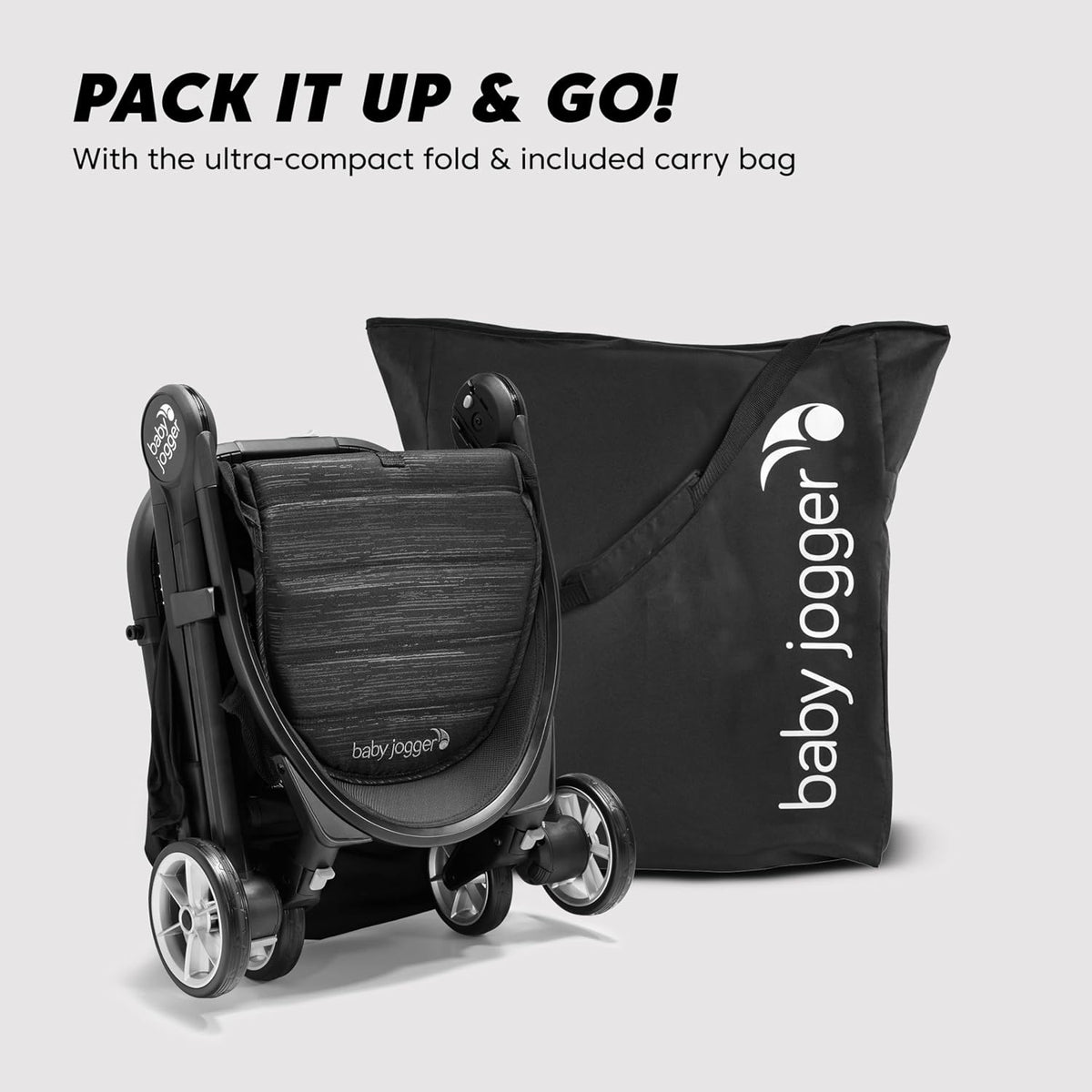 Baby Jogger City Tour 2 Travel Stroller, Pitch Black