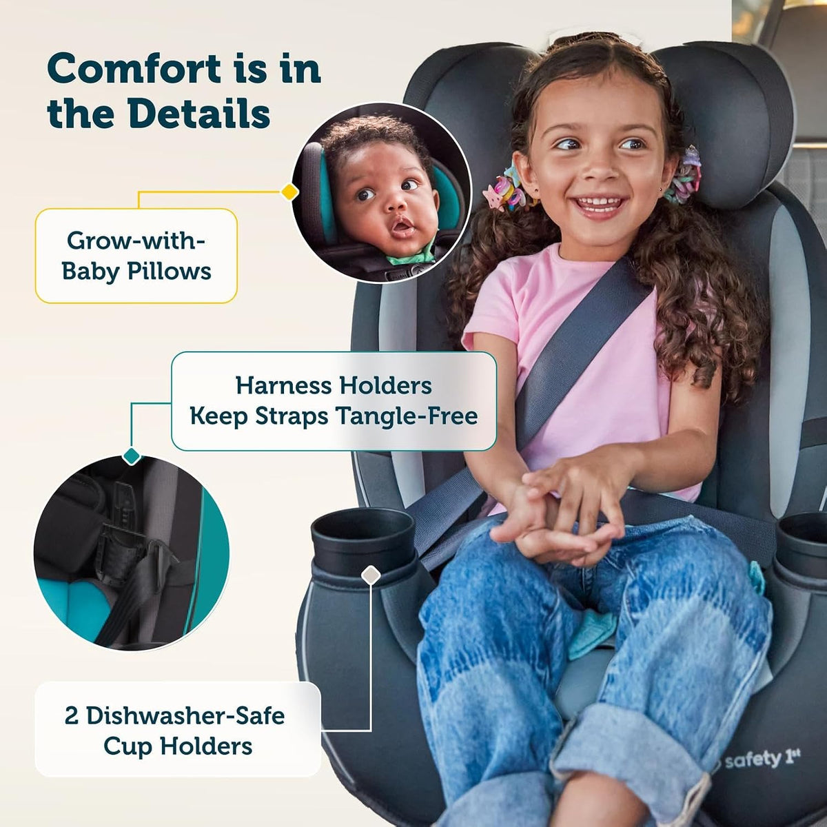 Safety 1st Grow and Go All-in-One Convertible Car Seat, Alaskan Blue