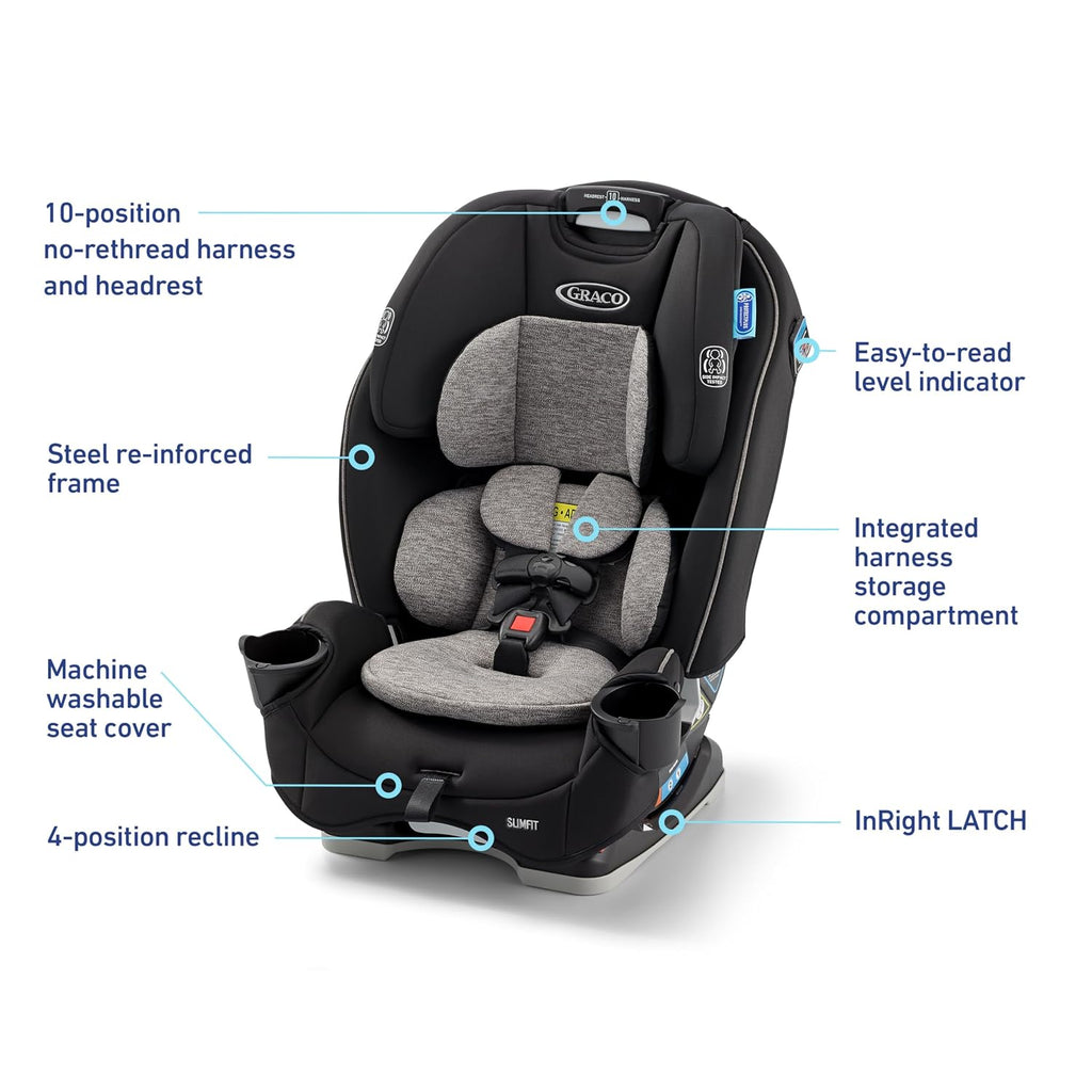 Graco Slimfit 3-in-1 Convertible Car Seat, Jarret