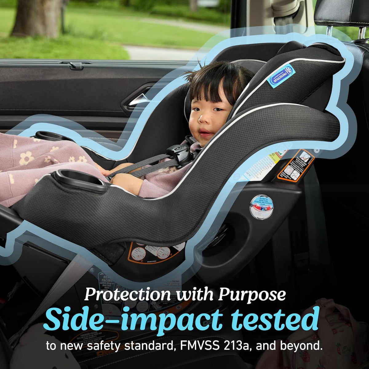 Graco Extend2Fit 2-in-1 Convertible Car Seat, Gotham