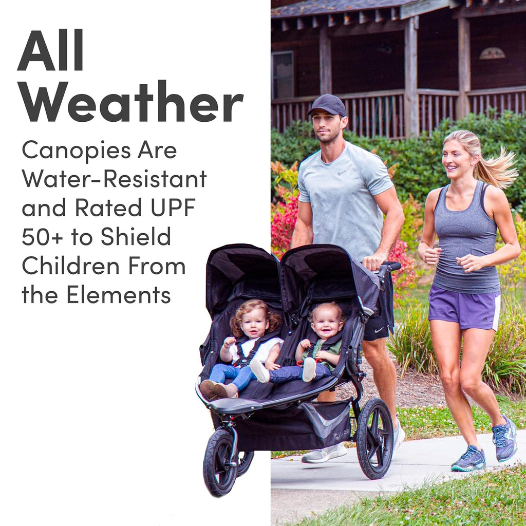 BOB Gear Revolution Flex 3.0 Duallie Jogging Stroller — Graphite Black