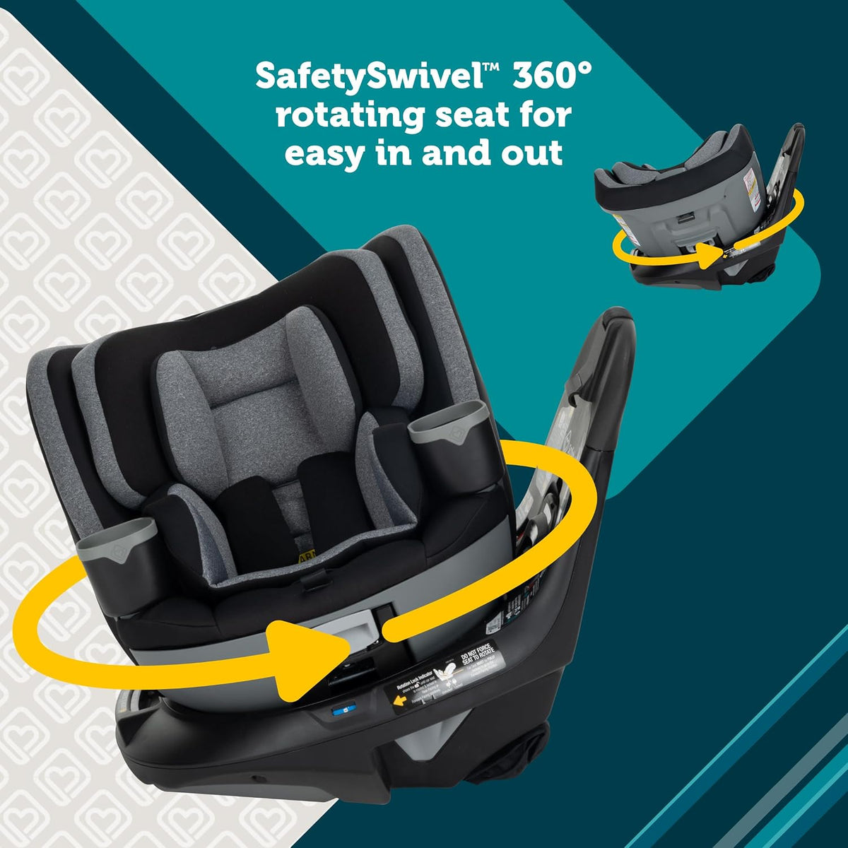 Safety 1st Turn and Go 360 DLX 360 Car Seat, Rotating All-in-One Convertible Car Seat, Stonington